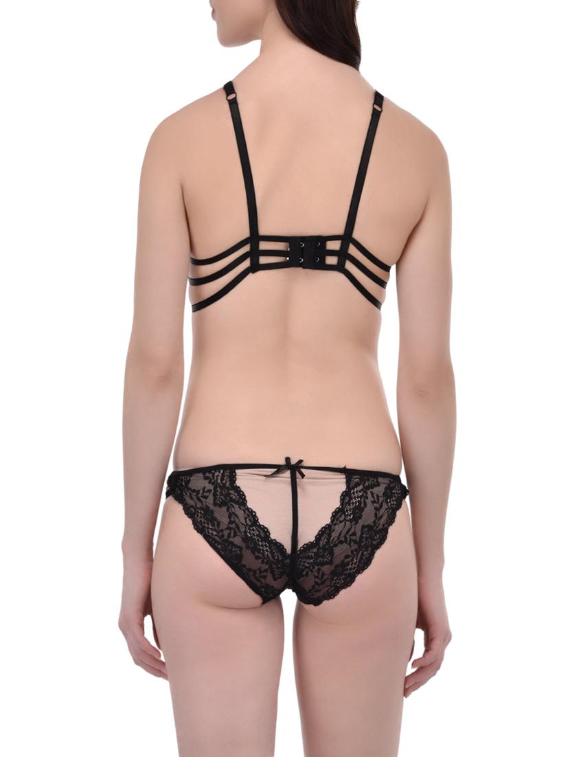 black lace bra and panty set - 12949401 - Standard Image - 2