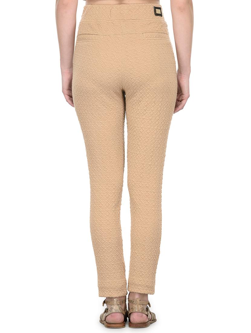 beige cotton jeggings - 12954100 - Standard Image - 2