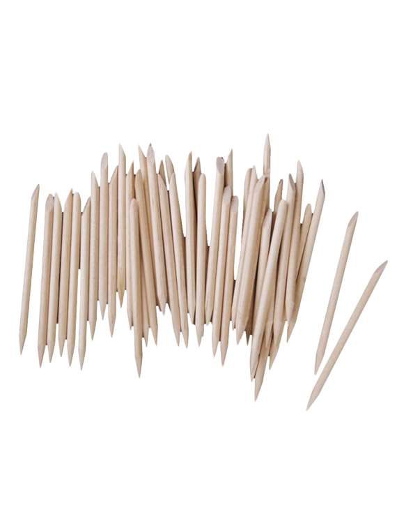 magideal wood cuticle stick nail art tool (brown)