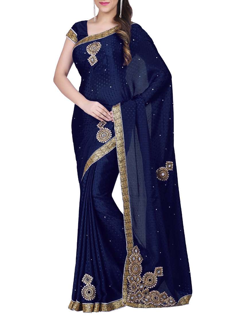 party wear embellished  saree