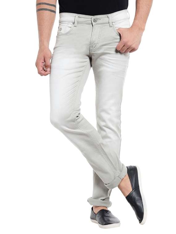 white cotton jeans