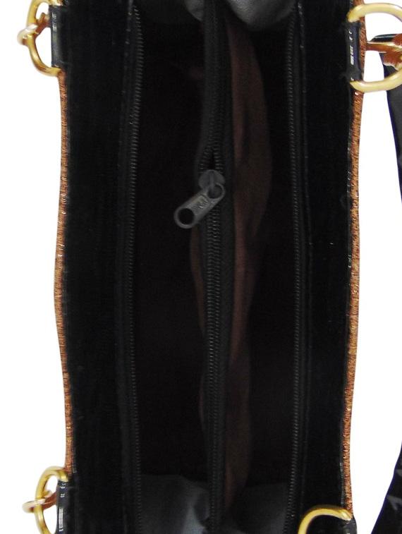 brown leatherette handbag - 12979432 - Standard Image - 2