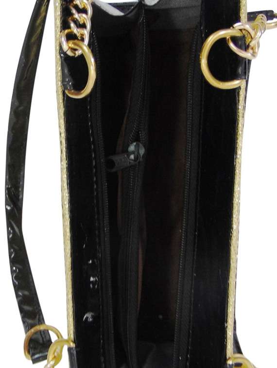 gold leatherette handbag - 12979435 -  Standard Image - 2