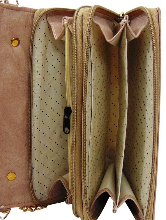 beige leatherette sling bag - 12979464 -  Standard Image - 2