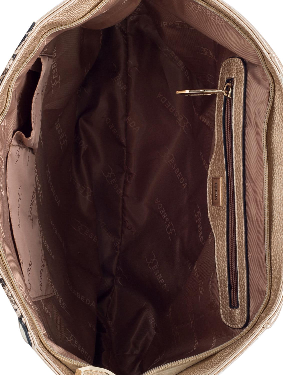 gold synthetic leather tote - 12979968 - Standard Image - 2