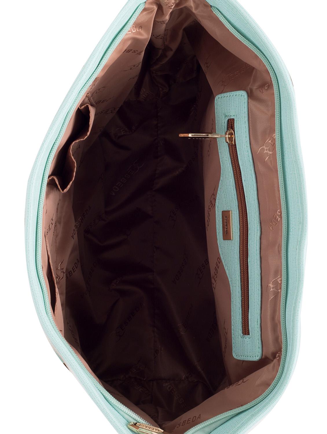 green synthetic leather tote - 12979978 - Standard Image - 2