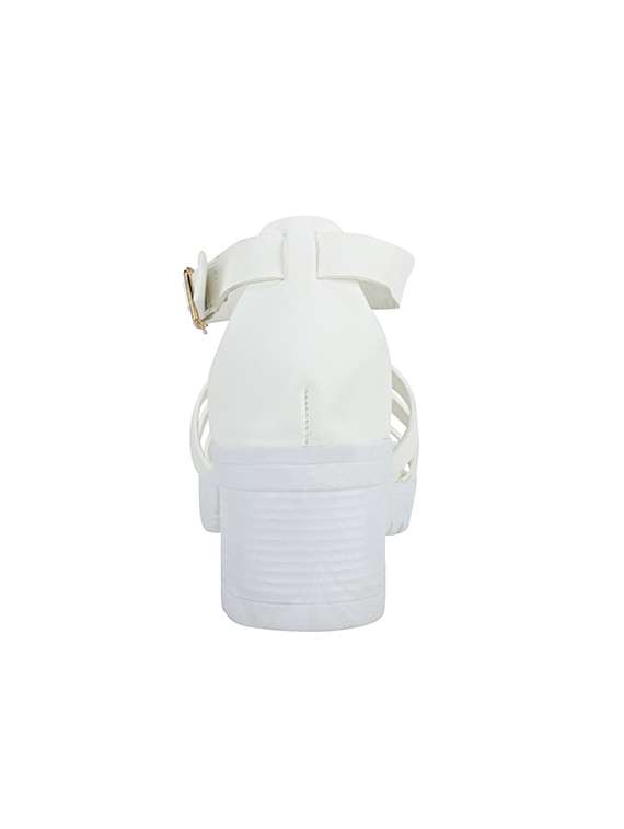 white ankle strap sandal - 12982748 - Standard Image - 2