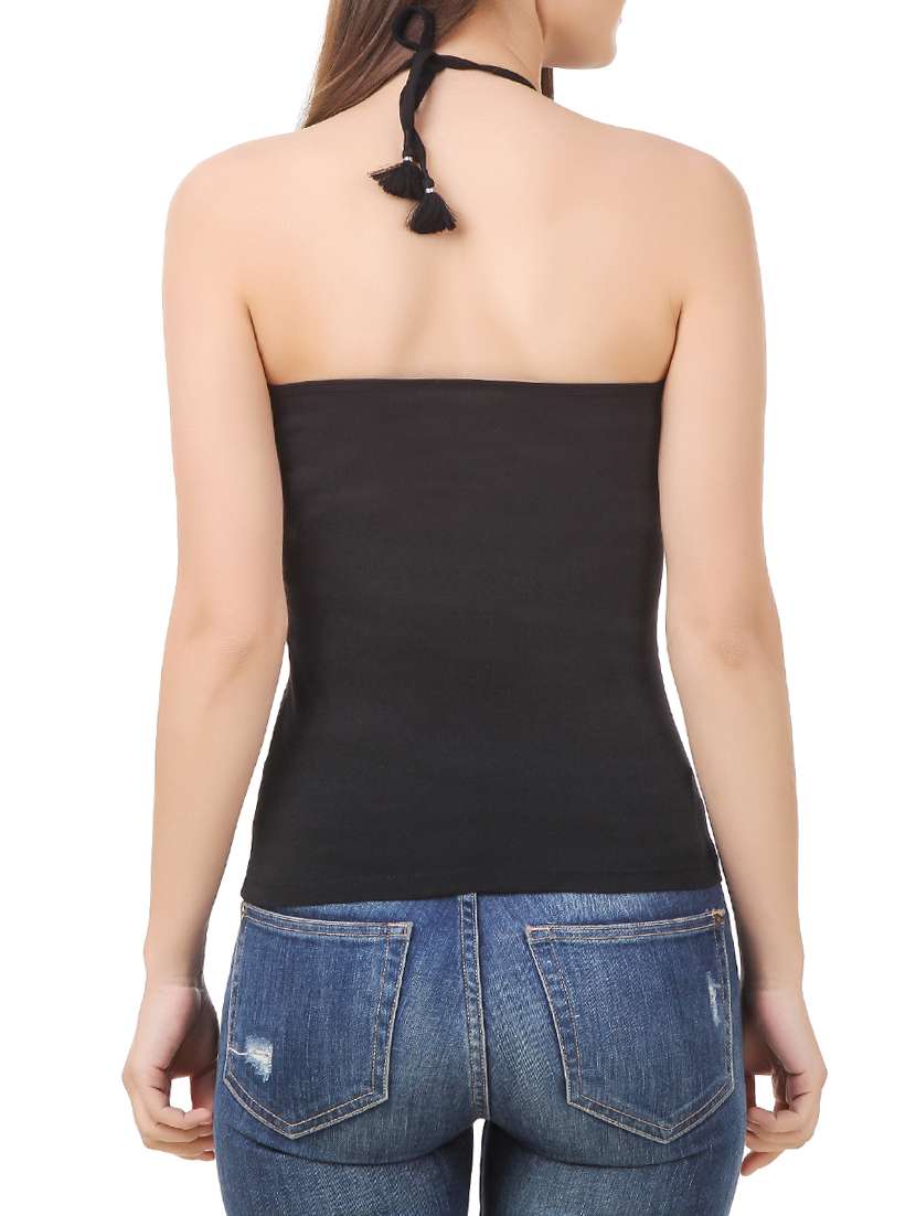 halter neck solid camisole  - 12983116 -  Standard Image - 2