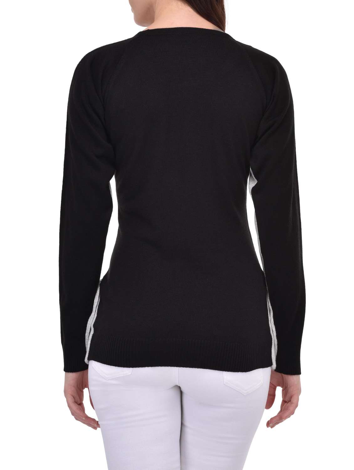 grey color acrylic pullover - 12983238 - Standard Image - 2