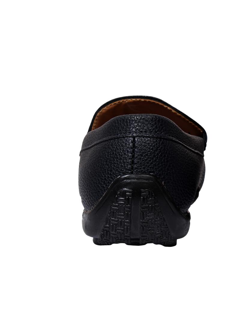 black leatherette slip on loafer - 12988699 - Standard Image - 2
