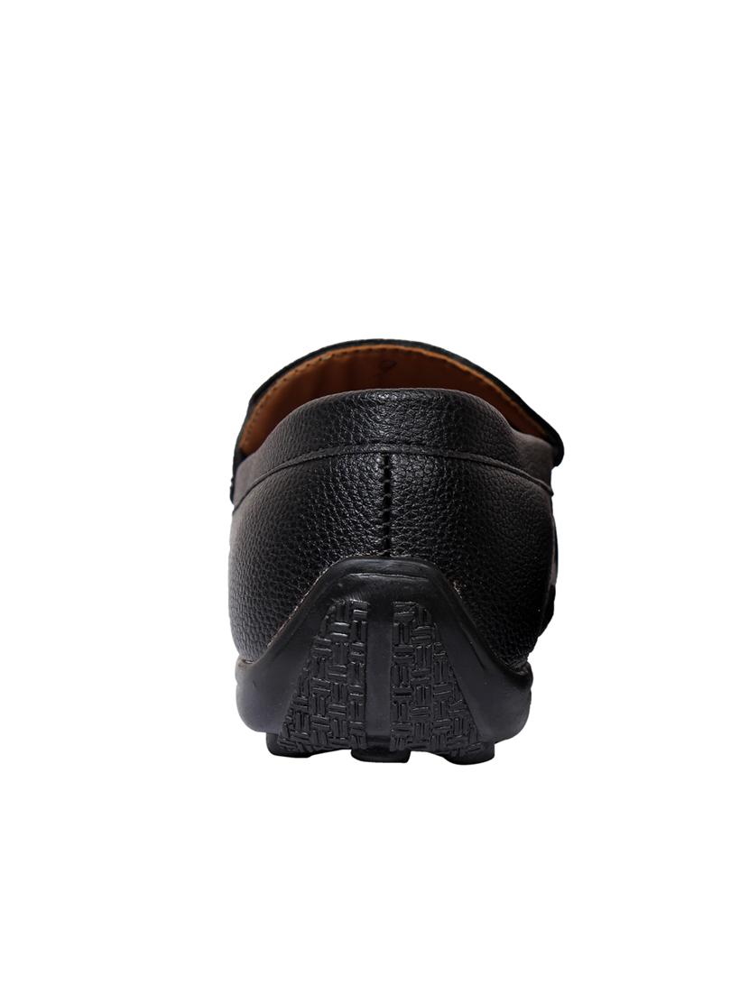 black leatherette slip on loafer - 12988702 - Standard Image - 2