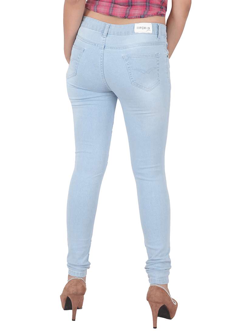 women's plain slim fit jeans - 12989171 -  Standard Image - 2