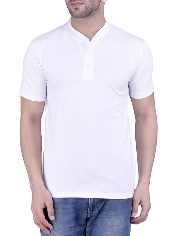 white cotton regular t-shirt