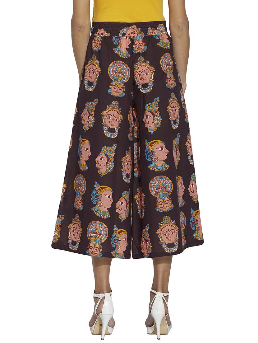 multicolored printed cotton palazzo - 12994291 - Standard Image - 2
