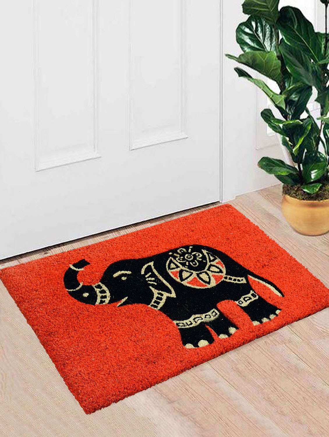 saral home premium quality heavy duty coir mat -40x60 cm