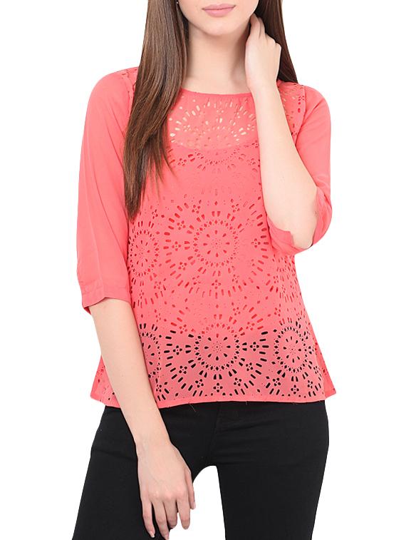 women's straight round neck top - 13003956 - Zoom Image - 0
