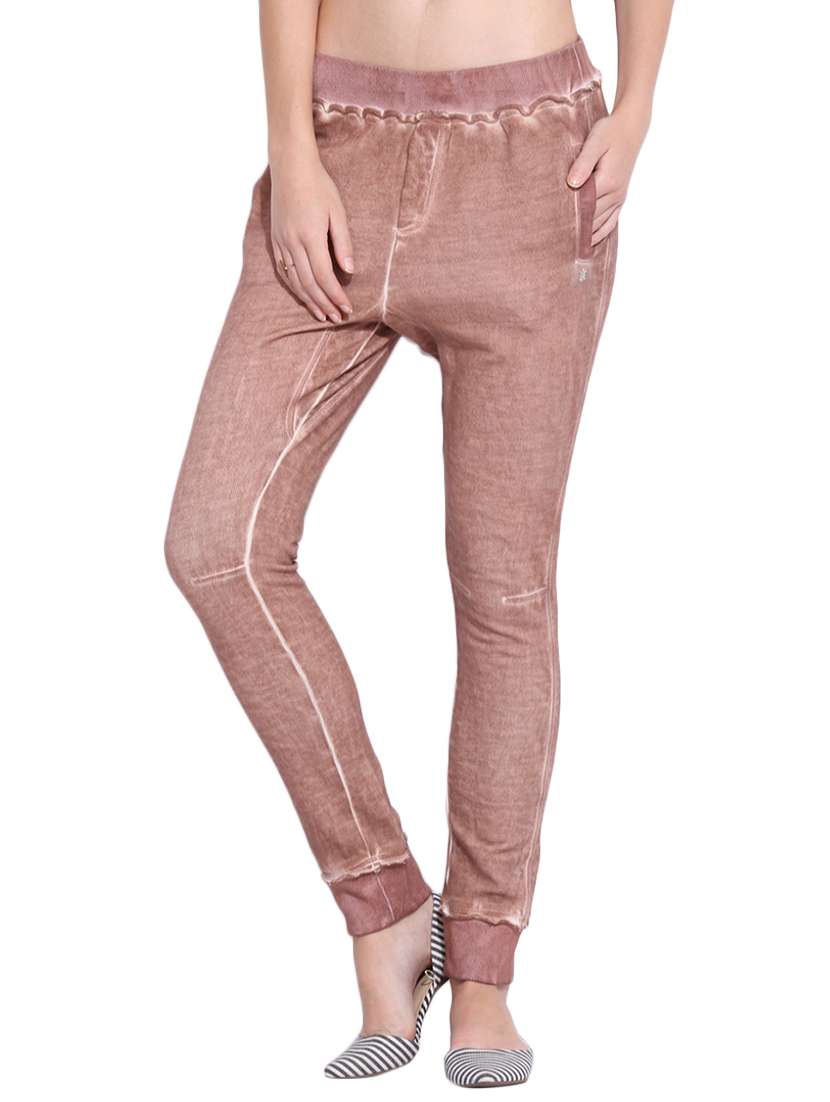 brown cotton jogger