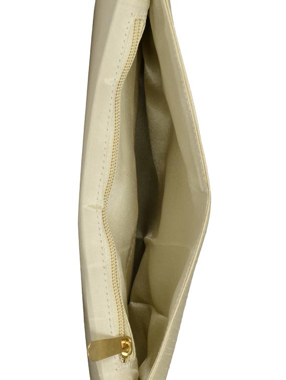 beige silk sling bag - 13023100 - Standard Image - 2