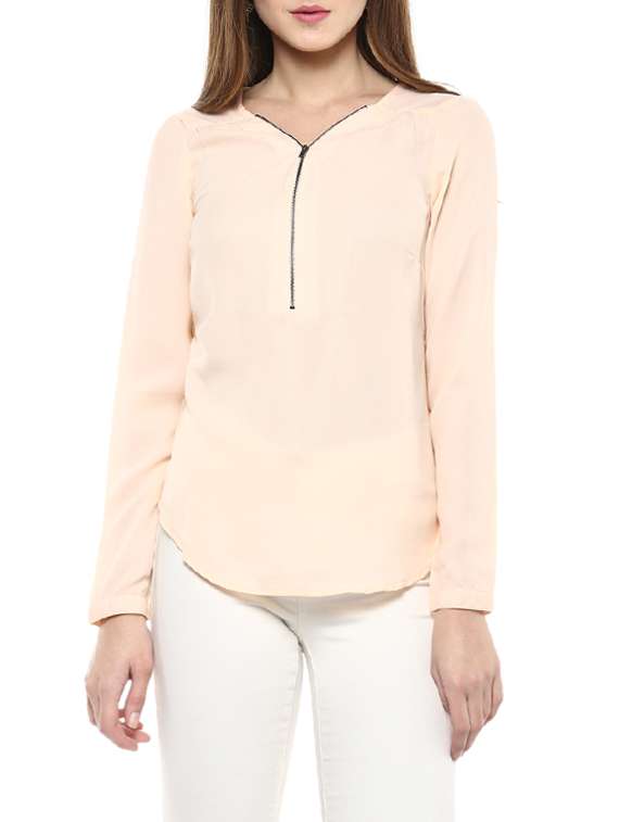 long sleeved solid top 