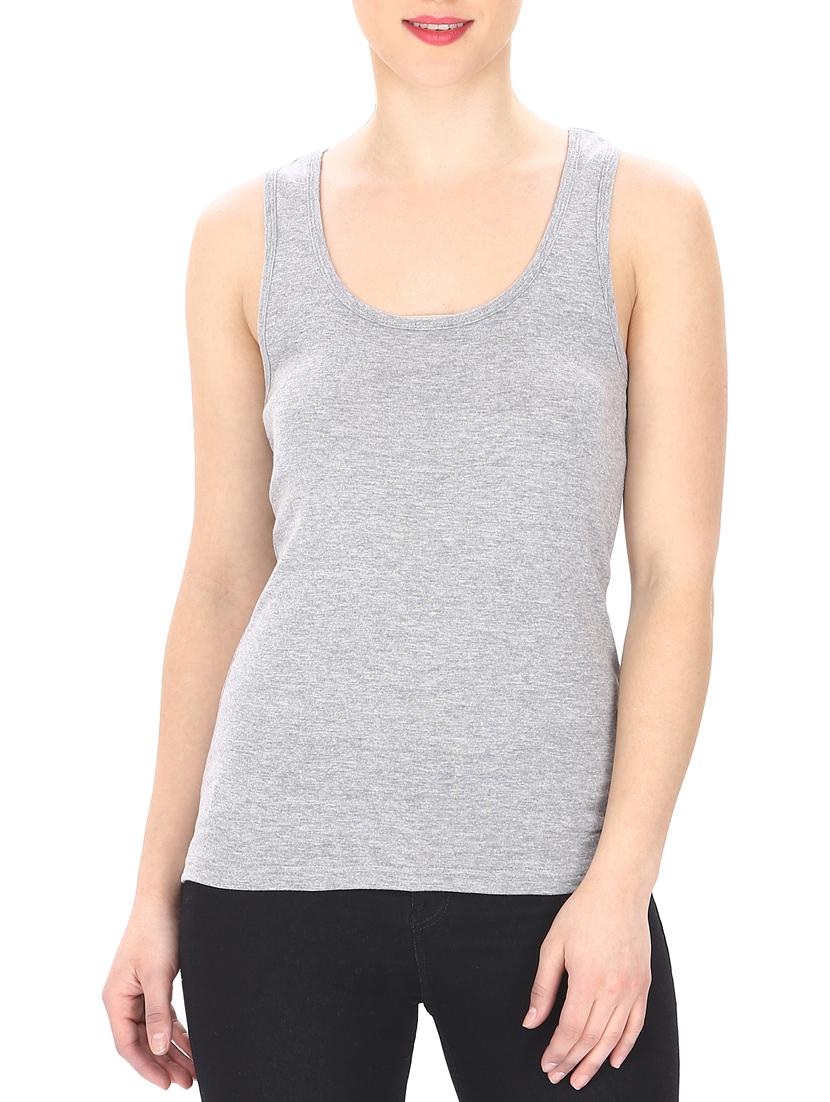 grey racer back tee - 13025669 -  Zoom Image - 0