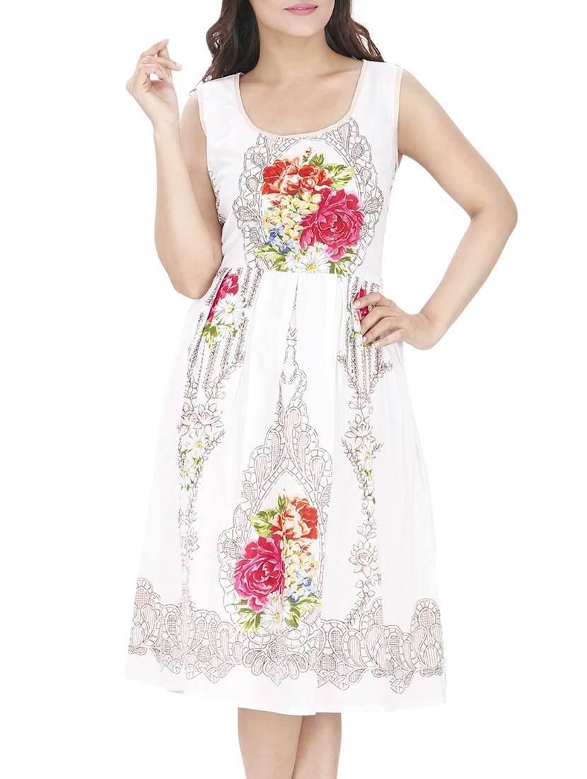 women's fit & flare floral dress
