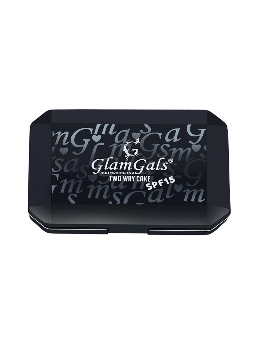 glamgals 2 in 1 two way cake compact makeup + foundation spf 15,12g (brown) - 13027125 - Standard Image - 2