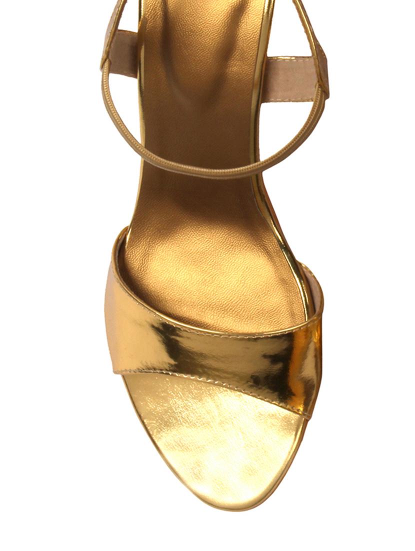 gold back strap sandal - 13027181 - Standard Image - 2