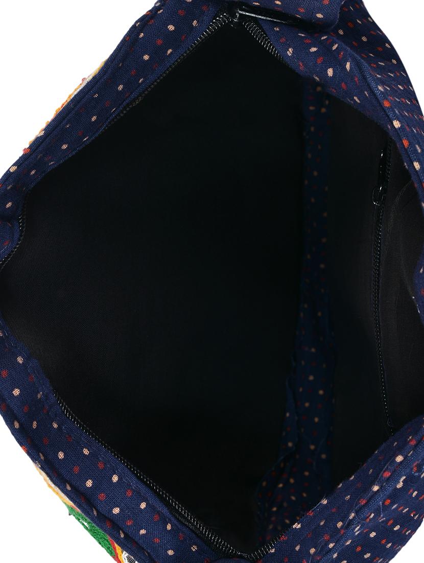 black cotton sling bag - 13027474 - Standard Image - 2