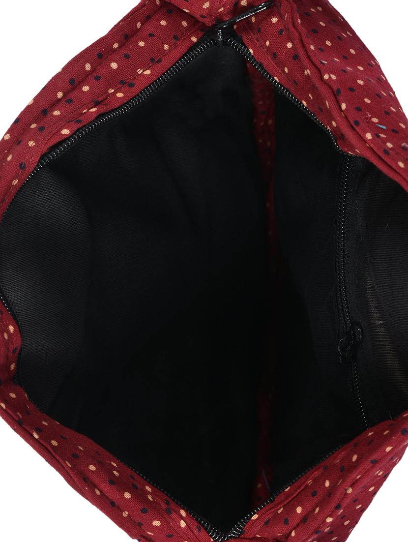 red cotton sling bag - 13027475 - Standard Image - 2