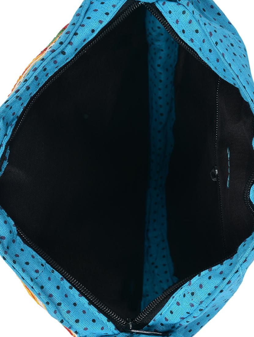 blue cotton sling bag - 13027477 - Standard Image - 2