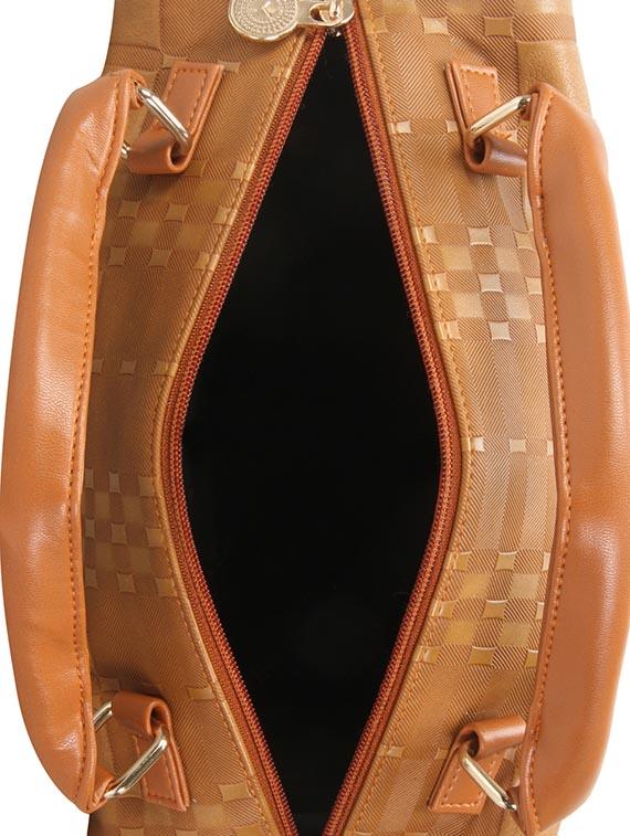 brown leatherette handbag - 13027848 - Standard Image - 2
