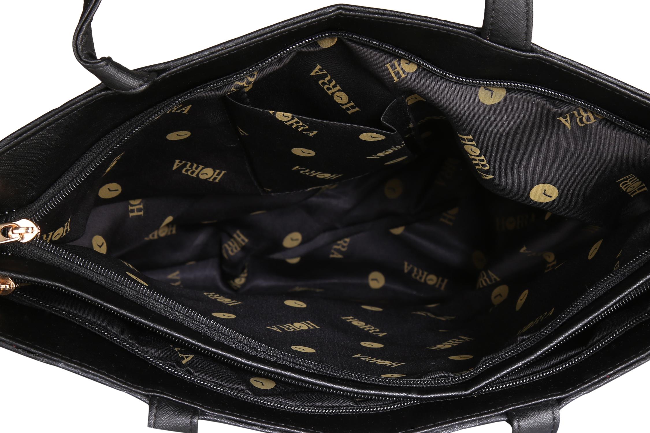 black leatherette handbag - 13027855 - Standard Image - 2