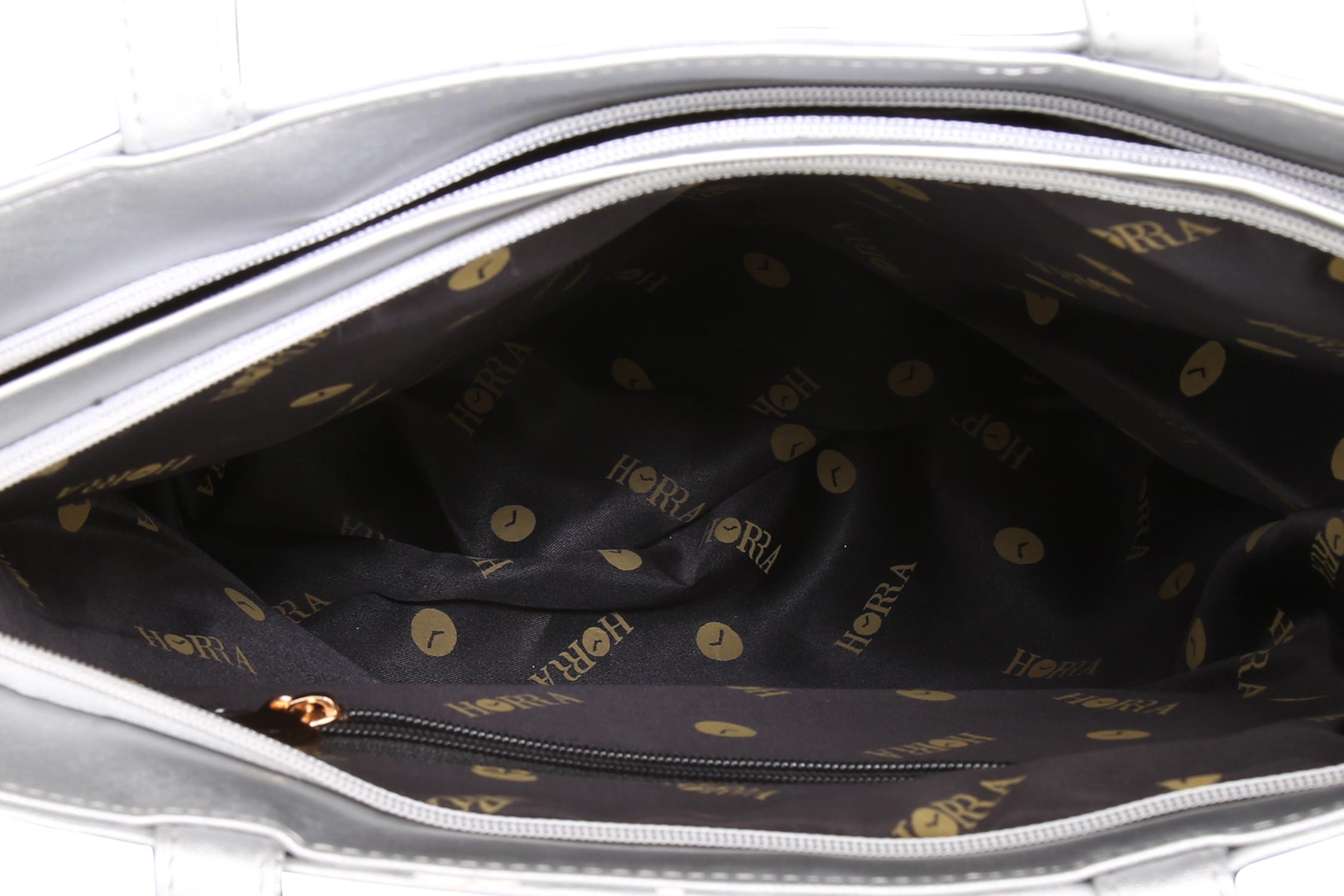silver leatherette handbag - 13027856 - Standard Image - 2
