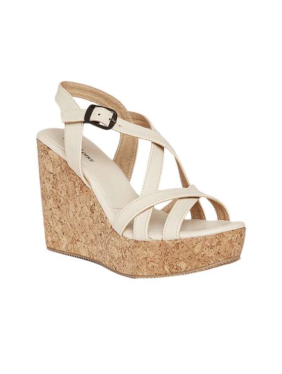 nude ankle strap wedge