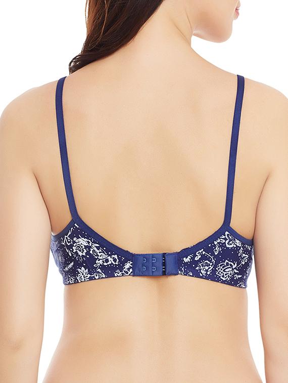blue cotton regular bra - 13039225 - Standard Image - 2