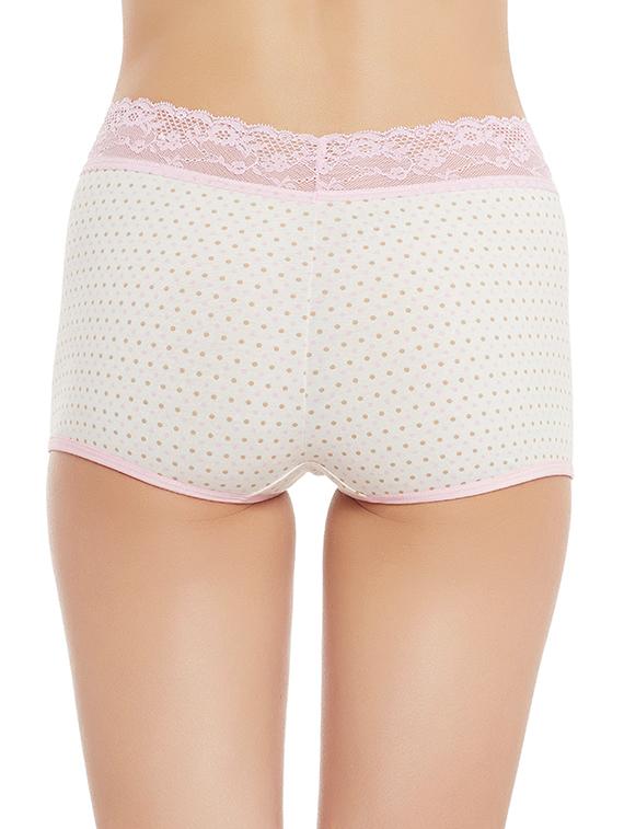 beige cotton boy shorts panty - 13039261 - Standard Image - 2