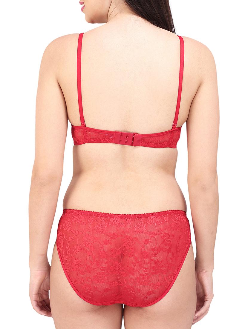red lace bra and panty set - 13046244 - Standard Image - 2