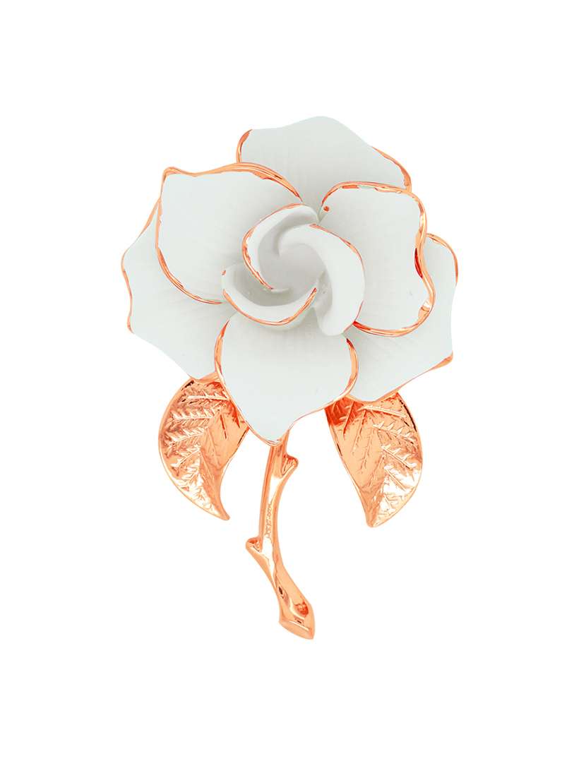 multi colored metal brooch