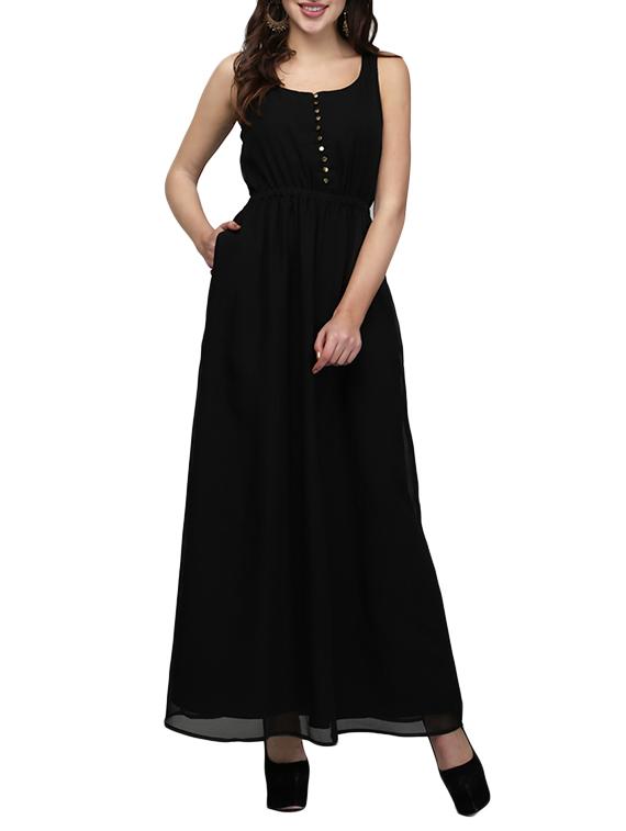 scoop neckline maxi dress - 13056272 -  Zoom Image - 0