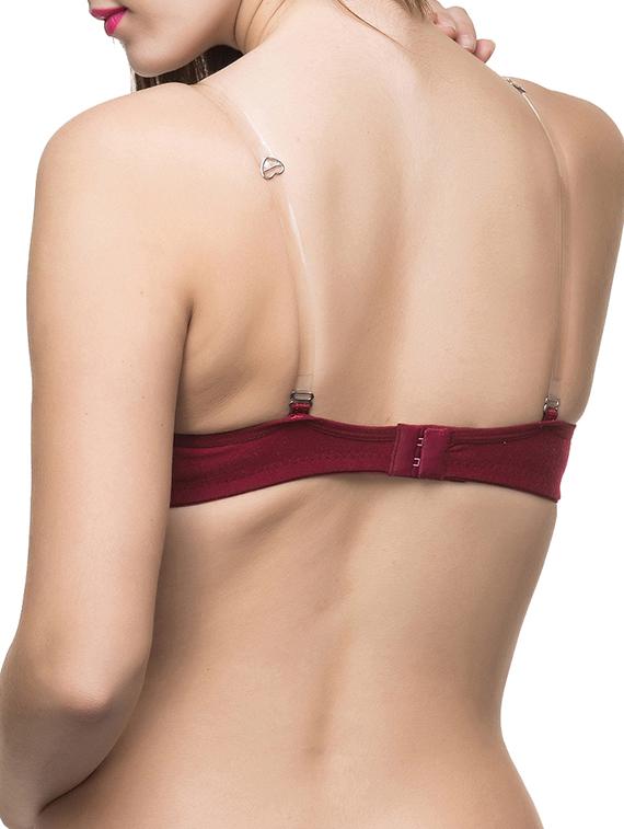 floral patch detachable strap bra - 13059524 - Standard Image - 2
