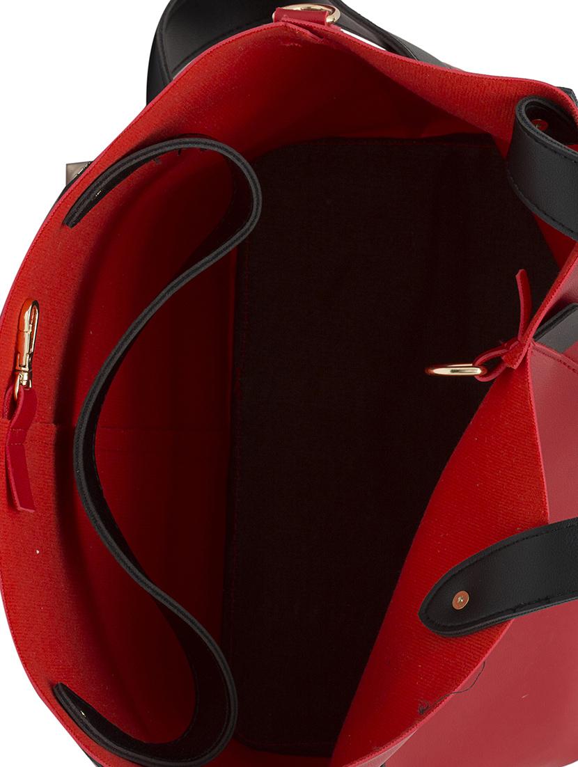 red leatherette tote - 13064536 - Standard Image - 2