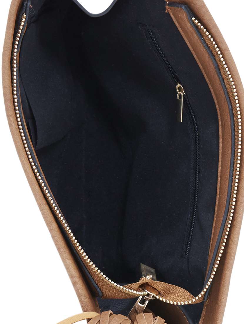 brown leatherette sling bag - 13064543 -  Standard Image - 2