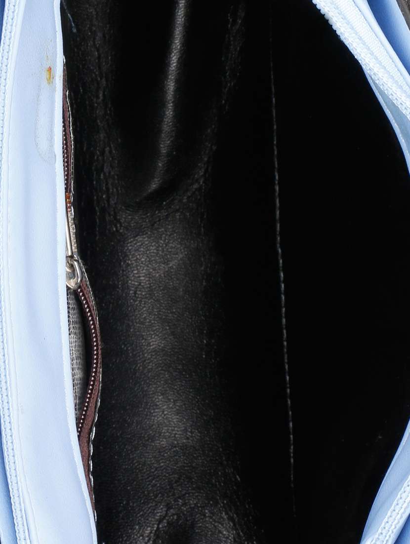 blue leatherette satchel - 13064553 -  Standard Image - 2