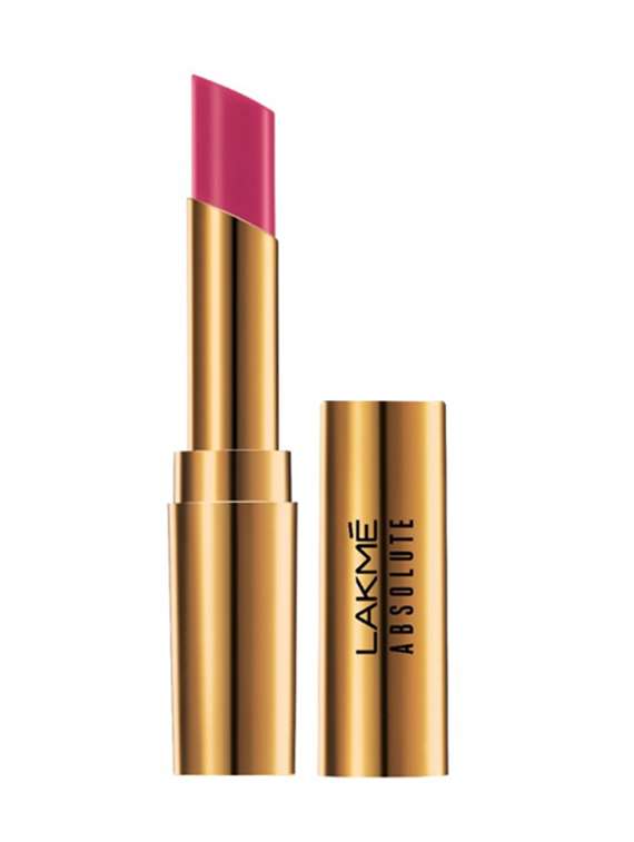 lakme absolute argan oil lip color - pink satin