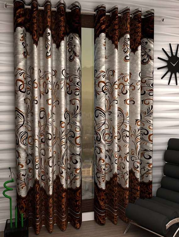 tanishka fabs  door curtains set of 2
