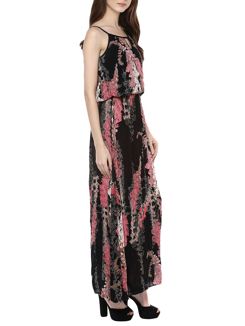 Black Rayon Maxi Dress