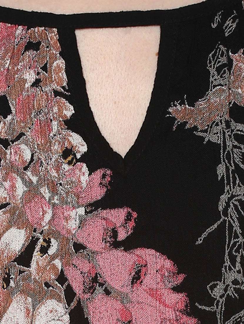 Black Rayon Maxi Dress