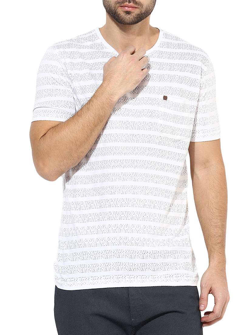 white striped t-shirt