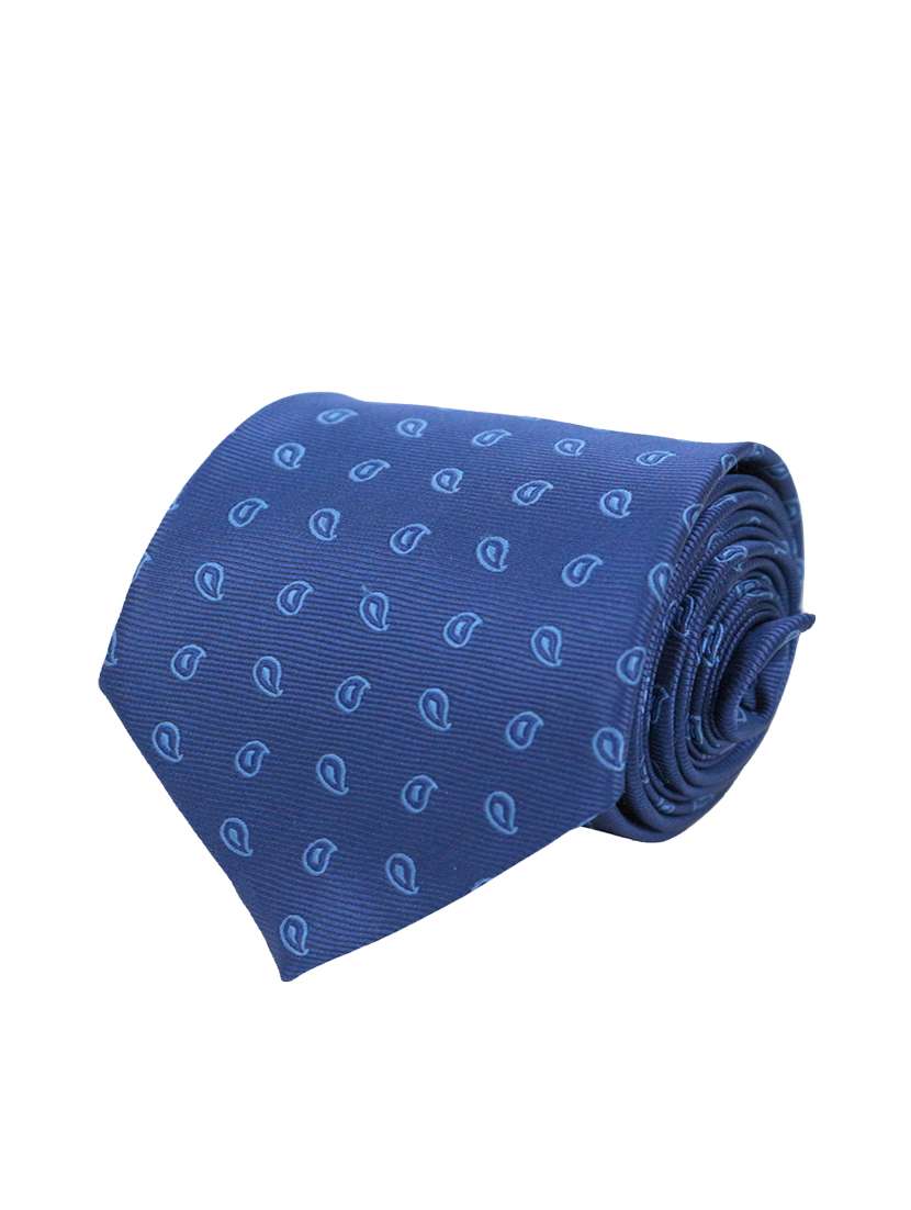 blue micro fiber tie
