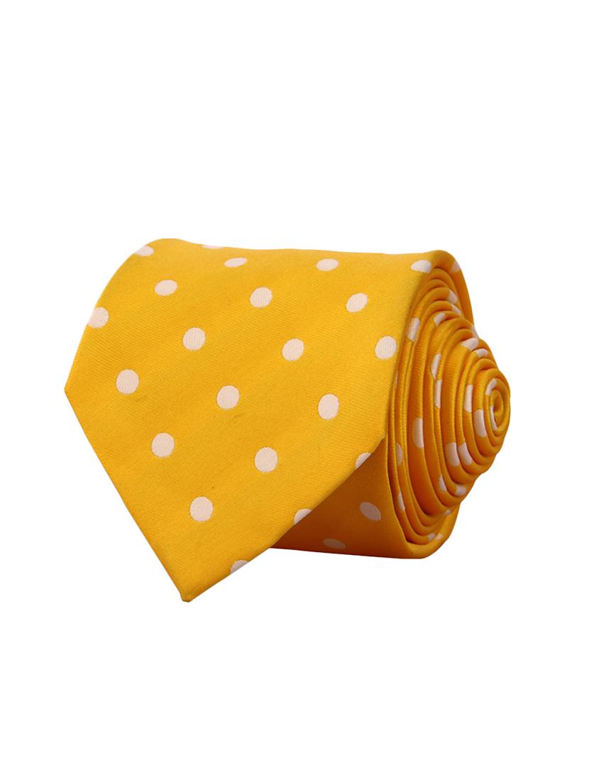 yellow micro fiber tie and a pocket square - 13092524 - Standard Image - 2